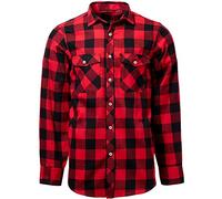 J.VER Flanellhemd Herren Holzfällerhemd Regular Fit Kariertes Hemd Langarm | Karohemd, Flannel, Arbeitshemd, Baumwolle, Freizeithemd, Casual, Plaid, für Holzfäller Baumfäller Männer, mit Brusttasche