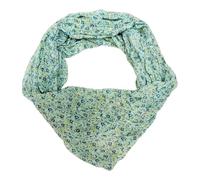 J26 Blume Blümchen Rose Seide Sommer Loop Farbverlauf Silk Uni Rundschal Schlauchschal Stola Schal leicht Tuch (Grün new1)