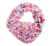 J26 Blume Blümchen Rose Seide Sommer Loop Farbverlauf Silk Uni Rundschal Schlauchschal Stola Schal leicht Tuch (Pink#3)