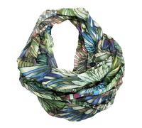 J26 Farbverlauf Blumen Marmor Seide Sommer Loop Verlauf Stripes Regenbogen Rainbow Silk Uni Rundschal Schlauchschal Stola Schal leicht