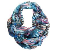 J26 Farbverlauf Blumen Marmor Seide Sommer Loop Verlauf Stripes Regenbogen Rainbow Silk Uni Rundschal Schlauchschal Stola Schal leicht
