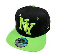J26 Kids Kinder Snapback USA Cap Teenie Kappe Basecap Mütze Trucker Cappy Sport NY (Grün)