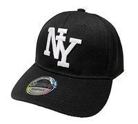 J26 NY Mr. & Mrs. King & Queen Snapback USA Cap Kappe Basecap Baseball Mütze Trucker Sport Cappy verstellbar Kult Partner Look (NY Schwarz)