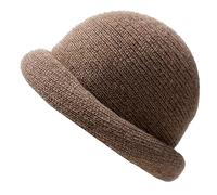 J26 Unisex Pork Pie Hut Odenton Damen Herren Sonnenschutz Musikerhut Boston Frühling (Braun)