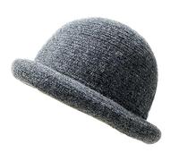 J26 Unisex Pork Pie Hut Odenton Damen Herren Sonnenschutz Musikerhut Boston Frühling (Dunkelgrau)