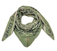 J26 XXL Dreieck Schal Love Leopard Winter Unisex Dreieck Strickschal Leo Schal Wolle Stola Tuch Stickschal (Olivgrün)