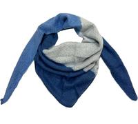 J26 XXL Dreiecksschal Winter Unisex Dreieck Strickschal Schal Wolle Stola Fashion (Jeansblau)