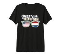 Ja! I'm Both of Them American Dutch Pride Premium T-Shirt