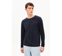JAAMES BRUSHED LANGARMSHIRT | 100% Bio-Baumwolle - blau (L)