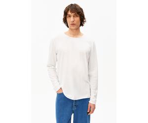 JAAMES BRUSHED LANGARMSHIRT | 100% Bio-Baumwolle - weiss (L)
