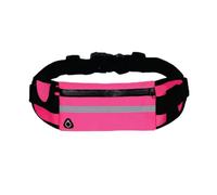 JaBranDo - Gürteltasche aus Neopren - wasserdichte Bauchtasche für sportliche Aktivitäten - Speziell für Outdoor - Trinkflaschenhalterung - Mit Kopfhörerausgang - Einfach verstellbar (Rosa)
