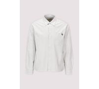 Jack and Jones gestreiftes Langarmhemd M Snow white/stripes
