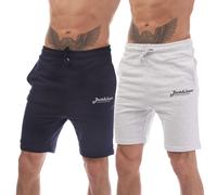 Jack And Jones - "Gordan Beau" Sweat-Shorts 2er-Pack für Herren (Marine/Hellgrau) XL