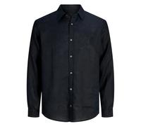 Jack And Jones Herren Leinenhemd (Schwarz) S