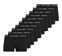 Boxershorts JACK & JONES "Boxershort JACHUEY TRUNKS 5 PACK 10er Pack", Herren, Gr. XL, schwarz, Obermaterial: 95% Baumwolle CO. 5% Elasthan EL., Unterhosen (89089757-XL) schwarz