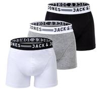 Jack & Jones Shorts 3er-Pack - Herren - 1x schwarz/1x hellgrau/1x weiß in Größe 5