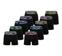 Boxershorts JACK & JONES "Boxershort JACLIMES SOLID TRUNKS 10 PACK 10er Pack", Herren, Gr. S, schwarz, Obermaterial: 95% Baumwolle CO. 5% Elasthan EL., Unterhosen (70620402-S) schwarz