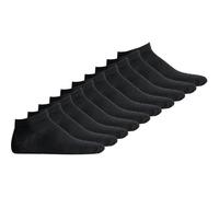JACK AND JONES JACK&JONES Herren Sneakersocken 10er Pack - JACDONGO SOCKS, One Size (TB_12120278-10P) 40-46 Schwarz