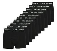 Boxershorts JACK & JONES "Boxershort JACHUEY TRUNKS 10 PACK JNR 10er Pack", Jungen, Gr. 152, schwarz, Obermaterial: 95% Baumwolle CO. 5% Elasthan EL., Unterhosen (96674237-152) schwarz