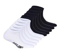 JACK AND JONES JACK&JONES Kinder Sneakersocken, 10er Pack - JACDONGO SOCKS, Baumwollmischung, einfarbig (TB_12186046-10P) 33-37 Schwarz / Weiß