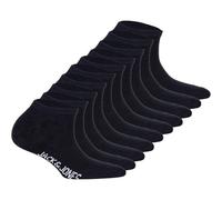 JACK AND JONES JACK&JONES Kinder Sneakersocken, 10er Pack - JACDONGO SOCKS, Baumwollmischung, einfarbig (TB_12186046-10P) 38-43 Schwarz