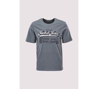Jack & Jones JJELOGO TEE SS O-NECK 2 COL L 12279535 Stormy Weather (895686) Grau L