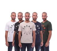 Jack And Jones - "Warrior S" T-Shirt für Herren(5er-Pack) (Bunt) S