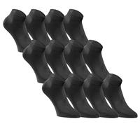 JACK & JONES Sneaker Socken Herren & Damen 12er Set Kurze Socken Baumwolle - Black - Gr. 43-46