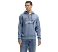 Jack & Jones Herren Sweatshirt Mann Jjelogo Sweat Hood 2 Col 25/26 Noos Grau Größe S