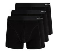 JACK & JONES 3er Pack Herren Unterhosen Shorts Boxershorts Bamboo Trunks, Farbe:Schwarz, Größe:2XL, Artikel:-Black/Black/Black