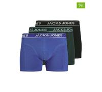 Jack & Jones 3er-Set: Boxershorts in Blau - Größe S | Herren Waesche