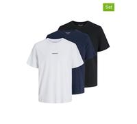 Jack & Jones 3er-Set: Shirts in Weiß - Größe XXL | Herren Plussize