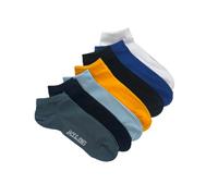 Jack & Jones 7-er Set Socken Schwarz, Blau, Orange & Weiß