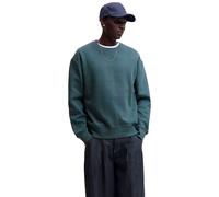 Sweatshirt JACK & JONES "JJEACE SWEAT CREW NECK NOOS", Herren, Gr. M, grün (turbulence), angeraute Sweatware, Obermaterial: 70% Baumwolle, 30% Polyester, unifarben, relaxed fit normal, Rundhals, Rippb