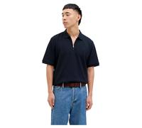 Jack & Jones Poloshirt JJEAUSTIN ZIP POLO SS NOOS Herren Navy Jersey Regular Fit Gr. L
