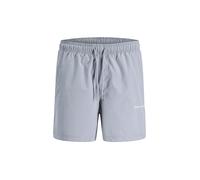 Badeshorts JACK & JONES "JPSTMAUI NORREBRO SWIM SHORTS", Gr. XS, N-Gr, tradewinds, Web, Polyester, unifarben, Badehosen Badeshorts (87596549-XS) tradewinds