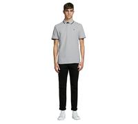 Jack & Jones Basic-Poloshirt Epaulos in Hellgrau XXL Slim Fit