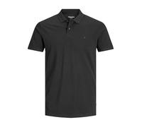 Poloshirt JACK & JONES "BASIC POLO", Herren, Gr. XXL, schwarz, Piqué, Obermaterial: 100% Baumwolle, schmal hüftbedeckend, Rundhals, Bündchen, Shirts (60615101-XXL) schwarz