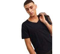 Jack & Jones Basic T-Shirt mit V-Neck in Schwarz XXL Regular Fit