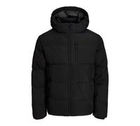 Steppjacke "JJEBECKS PUFFER SN PLS", Herren, Gr. 4XL, schwarz, Web, Obermaterial: 100% Polyester, JACK & JONES PLUSSIZE, unifarben, normal, Bündchen, Jacken Steppjacke, Kunstfaser, mit Steppung (16281