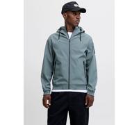 Softshelljacke JACK & JONES "JJEBASIC mit wasserabweisender Funktion", Herren, Gr. XL, grau (stormy weather), Web, Obermaterial: 100% Polyester, unifarben, modisch, regular fit normal, hoch geschlosse
