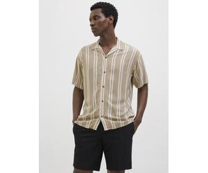 Jack & Jones - Bekleidung JJEJEFF STRIPE RESORT SHIRT SS SN - Beige - Größe XL