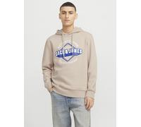 Jack & Jones - Bekleidung JJELOGO SWEAT HOOD 2 COL 24/25 NOOS - beige - Größe XXL