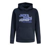 Jack & Jones - Bekleidung Jjelogo Sweat Hood 2 Col 25/26 Noos Jnr - Blau - Größe 14A