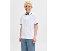 Jack & Jones Poloshirt Jjepaulos Polo SS Noos Jnr Weiß Größe 140