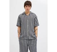Jack & Jones - Bekleidung JORCOBA STRIPE RESORT SHIRT SS SN - blau - Größe XXL