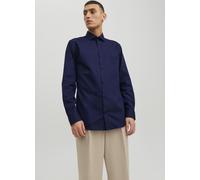 JACK & JONES Herren Freizeit Hemd JPRBLAPARKER Slim Fit Schwarz Blau XS-XXL, Größe:XXL, Farbe:Perfect Navy Slim FIT 12227385