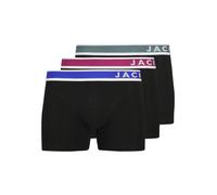 Trunk JACK & JONES "JACEASTON SOLID TRUNKS 3 PACK SN", Herren, Gr. XXL, schwarz (schwarz pack:schwarz, schwarz), Jersey, Obermaterial: 95% Baumwolle, 5% Elasthan, unifarben, eng, Unterhosen (55401131-