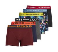 JACK & JONES Boxershorts 6er Pack Herren Trunks Shorts Baumwoll Mix Unterhose Mehrpack, Größe:M, Farbe:Mehrfarbig 4