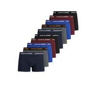 JACK & JONES Boxershorts Herren 10 Pack Baumwolle Basic Trunks JACANTON Unterhosen Unterwäsche Retroshorts Set Boxer Shorts Stretch Schwarz Weiß S M L XL XXL 3XL, Farbe:Mehrfarbig1, Größe:S